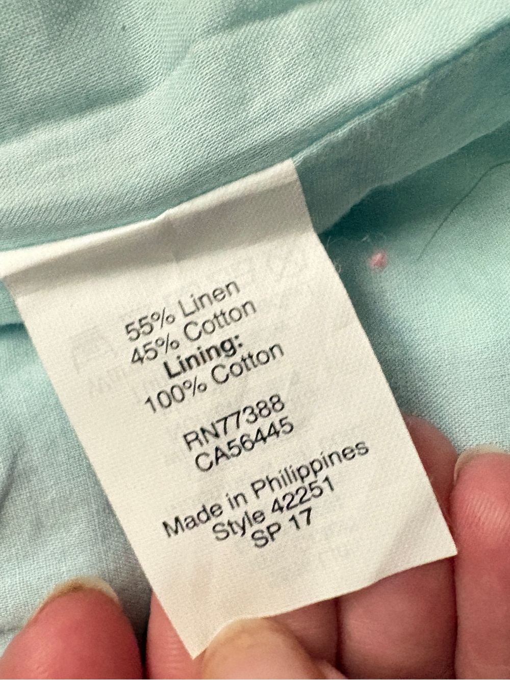 J.Crew Linen-Cotton Mini Skirt blue & white oversized gingham checkers sz S EUC - Picture 13 of 14